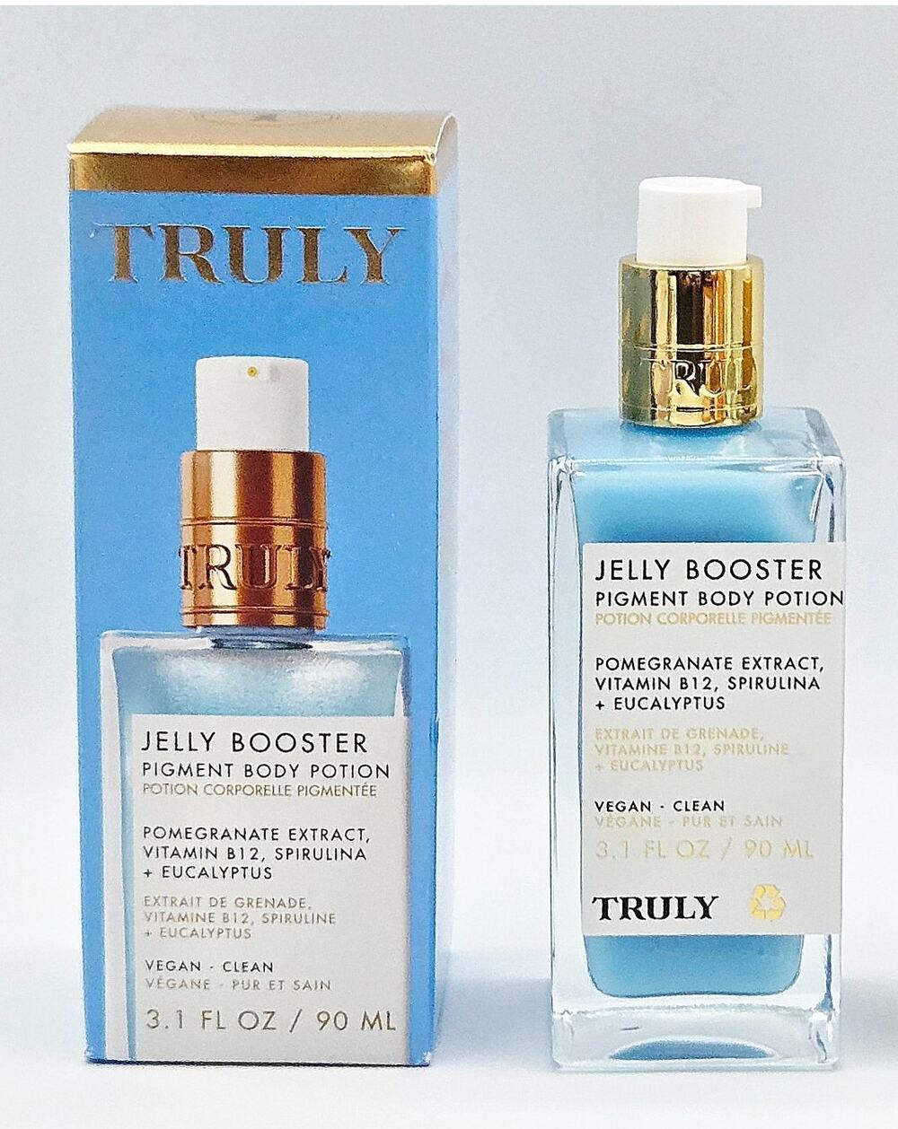 Truly Beauty Jelly Booster Pigment Body Potion 3.1 oz & Black Jelly Blemish NEW